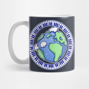 Piano music earth Mug